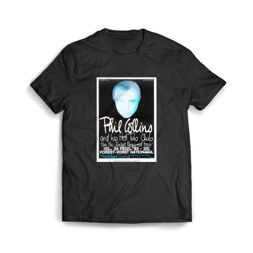 Phil Collins Brussels Forest National Concert Mens T-Shirt Tee