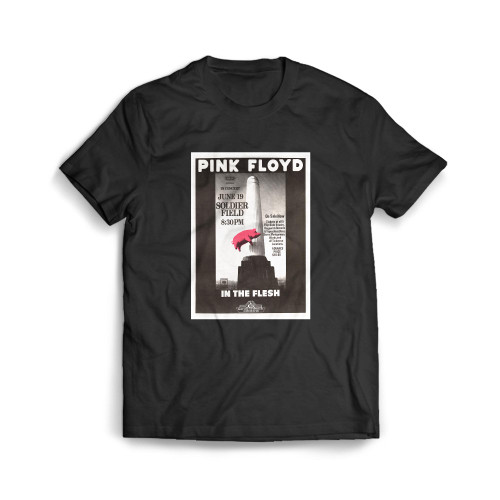 Pink Floyd 1977 Soldier Field Concert Mens T-Shirt Tee