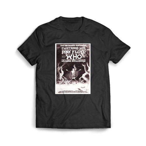 Pop Culture Safari! Vintage Concert Pink Floyd The Who Fleetwood Mac Mens T-Shirt Tee