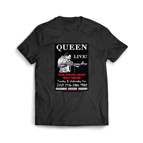 Queen Concert Featuring Freddie Mercury Mens T-Shirt Tee