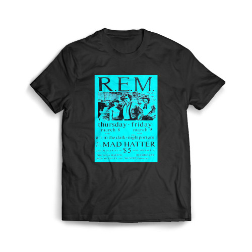 R E M 1984 Athens Concert Mens T-Shirt Tee