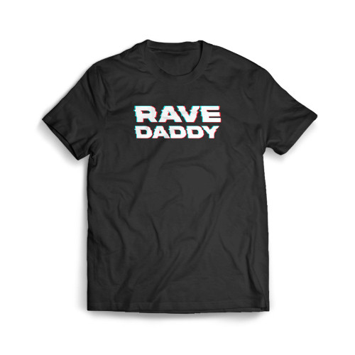 Rave Daddy Edm Music Festival Father Optical Illusion Trippy Mens T-Shirt Tee