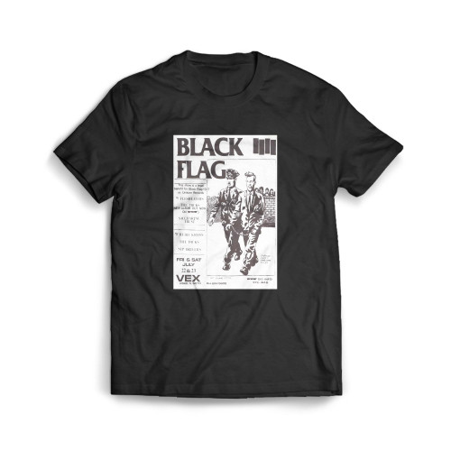 Raymond Pettibon Vintage Black Flag Concert Mens T-Shirt Tee