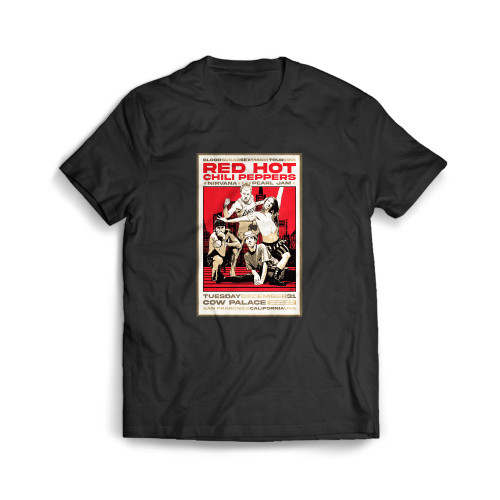 Red Hot Chili Peppers 1991 Concert Mens T-Shirt Tee