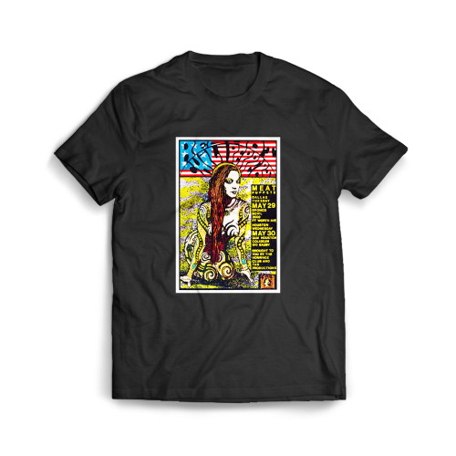 Red Hot Chili Peppers Bronco Bowl & Sam Houston Coliseum 1990 Value Mens T-Shirt Tee