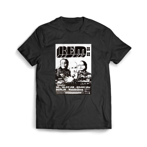 Rem Berlin 2008 Concert Concert Mens T-Shirt Tee