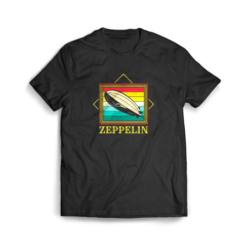 Retro Zeppelin Dirigible Blimp Airship Vintage Retro Mens T-Shirt Tee