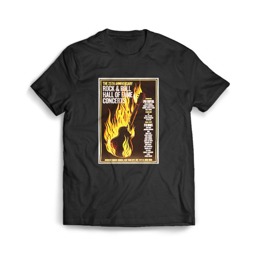 Rock & Roll Hall Of Fame 25th Anniversary Concert Original Mens T-Shirt Tee