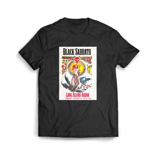 Rock Ozzy Osbourne & Black Sabbath At Long Island Arena Concert 1971 Mens T-Shirt Tee