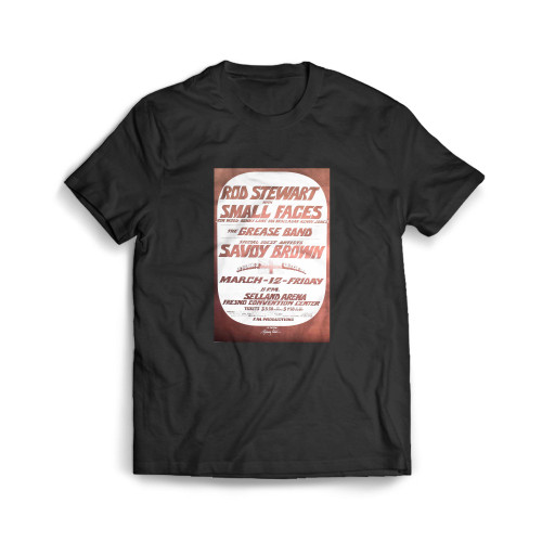 Rod Stewart And Small Faces Concert 1971 Randy Tuten Mens T-Shirt Tee