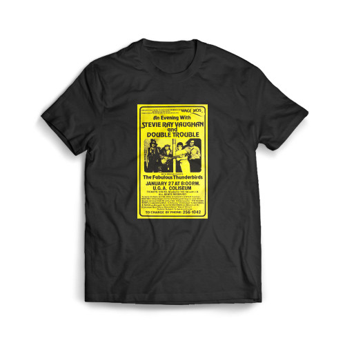 S R V 1986 Athens Vintage Concert S Mens T-Shirt Tee