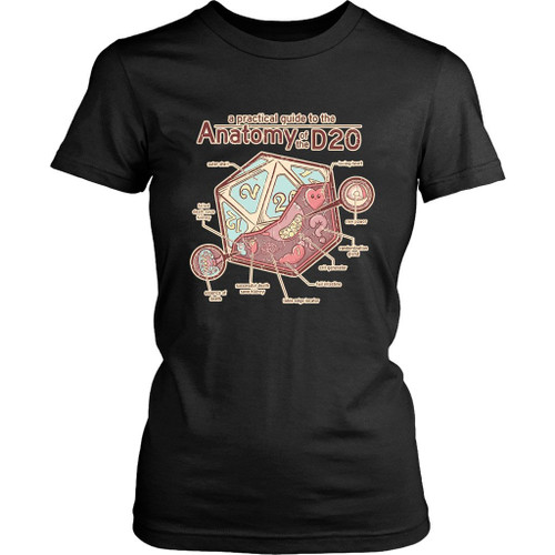 Anatomy Of The D20 Women's T-Shirt Tee