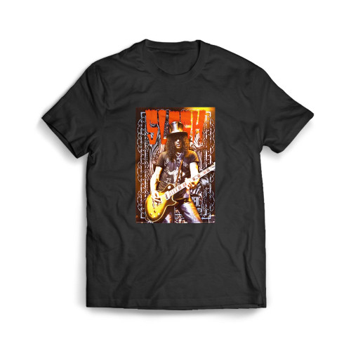 Slash Guitar Playing Mens T-Shirt Tee