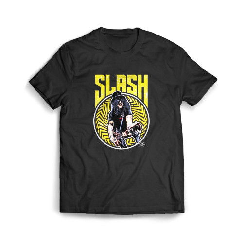 Slash Guns N Roses Bold N Yellow Mens T-Shirt Tee