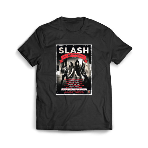 Slash Myles Kennedy Conspirators 2012 Uk Concert Tour Mens T-Shirt Tee