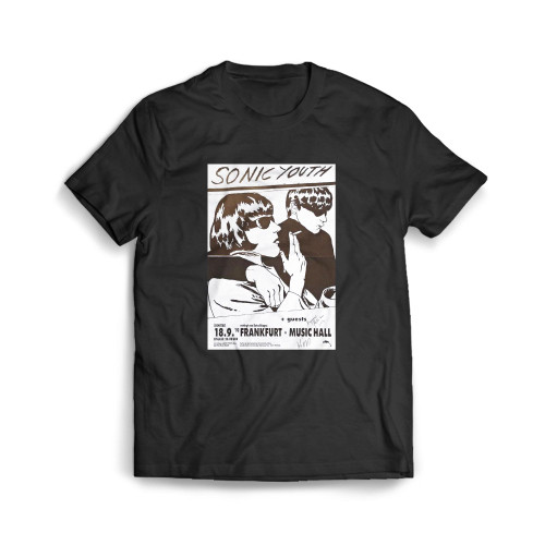 Sonic Youth At Frankfurt Music Hall Canvas Mens T-Shirt Tee