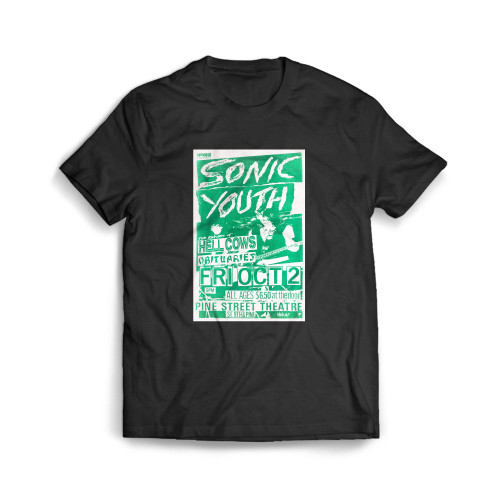 Sonic Youth Pine Street Theatre Concert Mens T-Shirt Tee