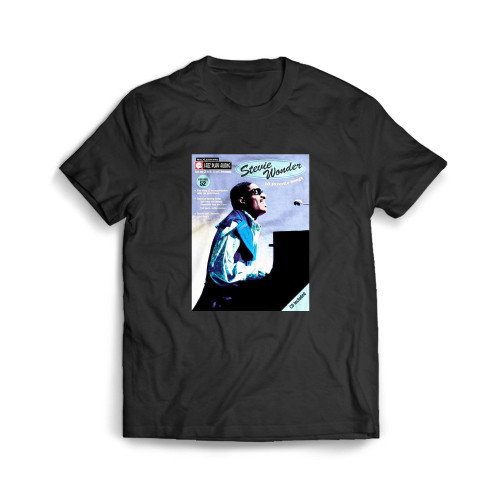 Stevie Wonder A Musical Genius Who Can't Read Music Mens T-Shirt Tee
