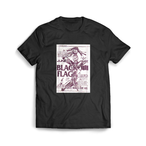 The Art Of Black Flag 1980s Mens T-Shirt Tee
