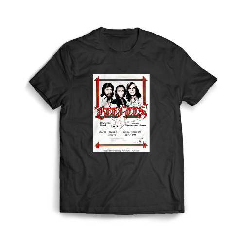 The Bee Gees 1975 Waterloo Ontario Canada Concert Mens T-Shirt Tee