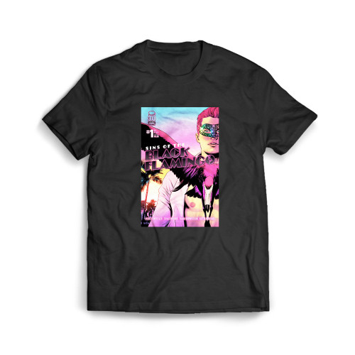 The Black Flamingo Mens T-Shirt Tee