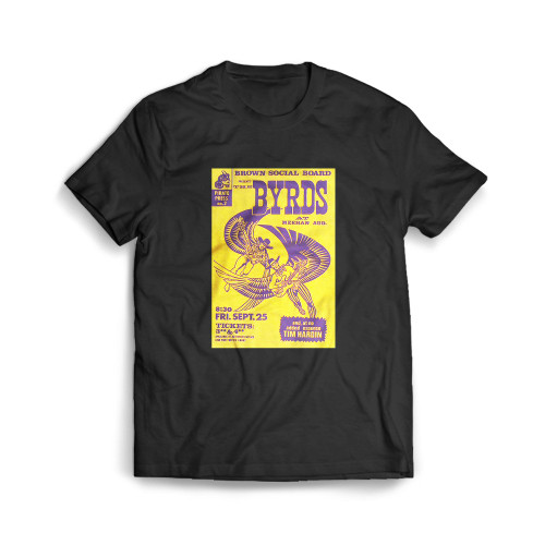 The Byrds 1970 Providence Mens T-Shirt Tee