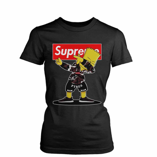 Simpson Dabbing Dance Red Box Logo Women's T-Shirt Tee