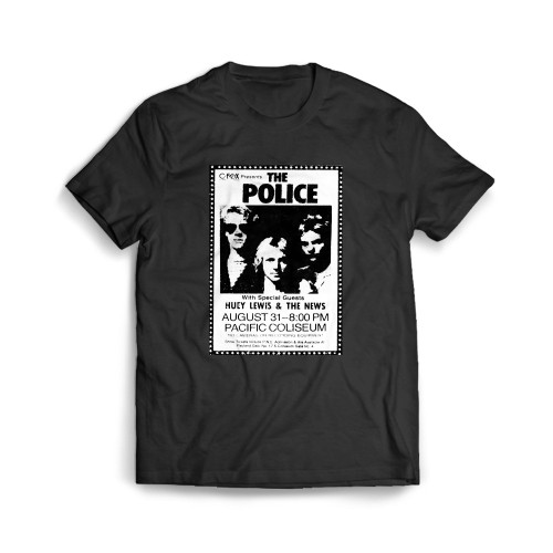 The Police Concert & Tour History Mens T-Shirt Tee