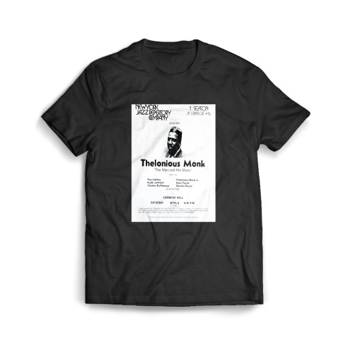 Thelonious Monk Rare Concert For One Of His Last Appearances Mens T-Shirt Tee