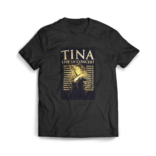 Tina Turner Live In Concert American Tour Mens T-Shirt Tee