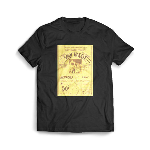 Van Halen Flyer Mens T-Shirt Tee