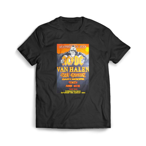 Van Halen Monsters Of Rock Vintage Concert Mens T-Shirt Tee