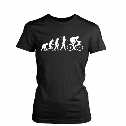 Evolution Road Race Cycling Women's T-Shirt Tee Evolution Road Race Cycling Women's T-Shirt Tee