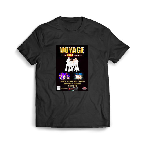 Voyage Abba Tribute Band In Tarbert Village Hall Mens T-Shirt Tee