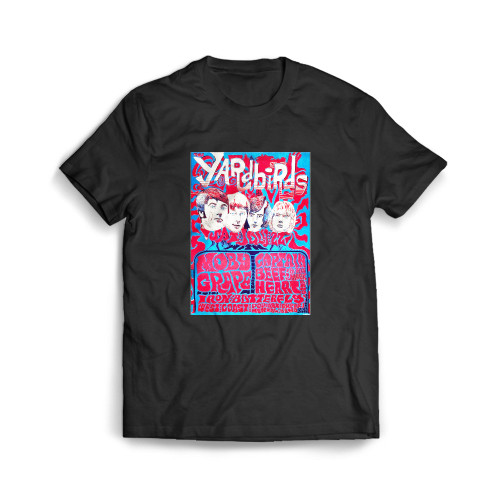 Yardbirds Concert Psychedelic Mens T-Shirt Tee