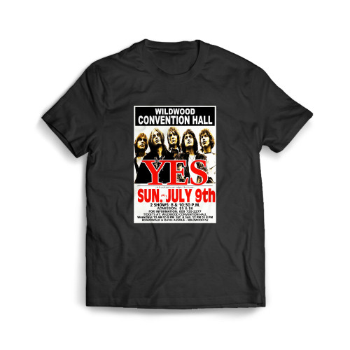 Yes 1971 Concert Mens T-Shirt Tee
