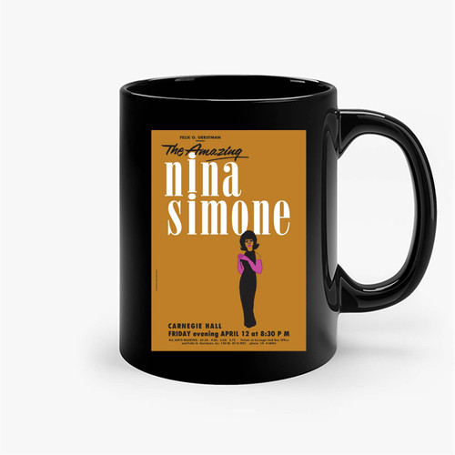 1963 Nina Simone Concert Ceramic Mugs