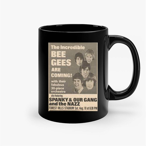 1968 Concert Ad For The Bee Gees Ceramic Mugs