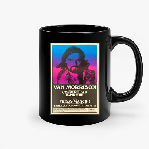 1972 Van Morrison Concert Ceramic Mugs