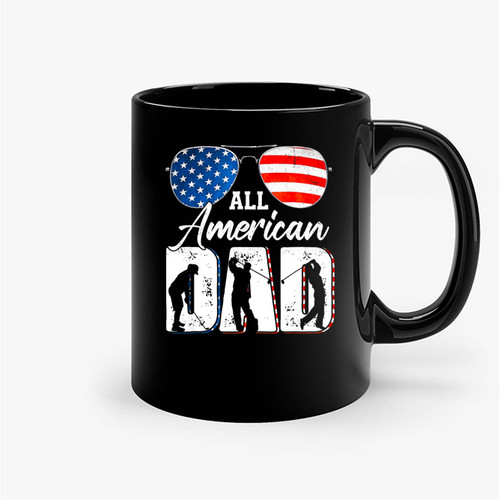 All American Dad Usa Flag Ceramic Mugs
