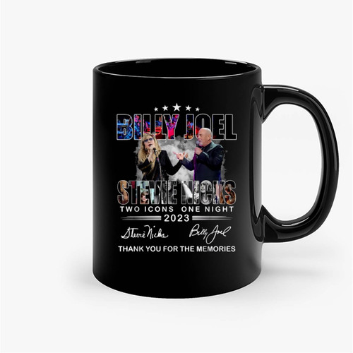 Billy Joel N Stevie Nicks Tour 2023 Ceramic Mugs
