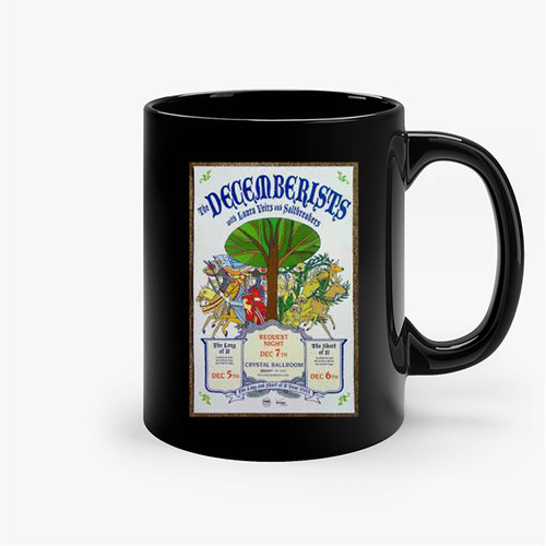 Decemberists 2007 Gig Portland Oregon Concert Ceramic Mugs