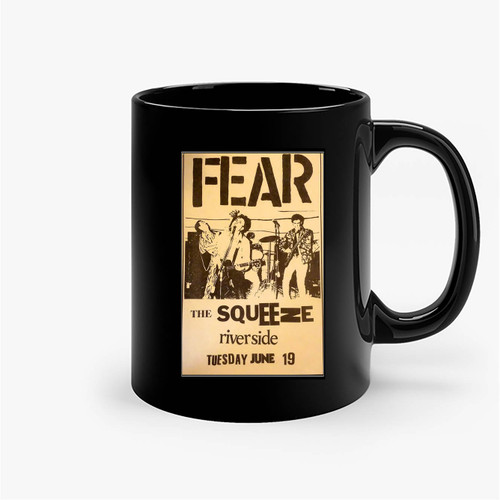 Fear At The Squeeze Nightclub In Riverside California 1977 Ceramic Mugs