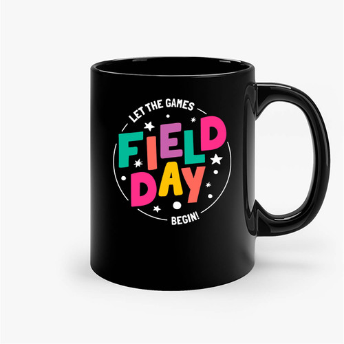 Field Day Let Games Start Kids Boys Girls Teachers 2 Ceramic Mugs