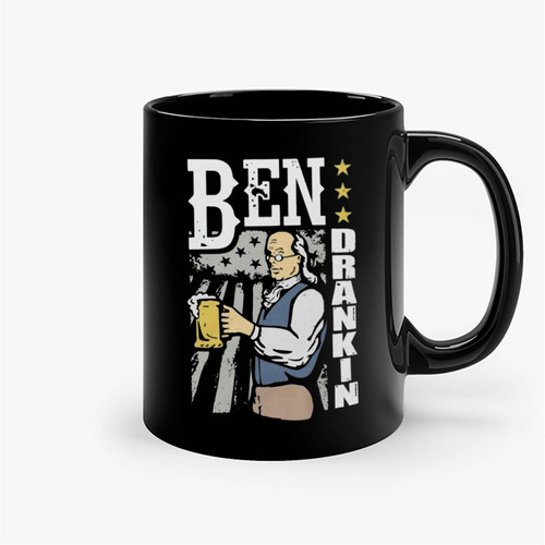 Funny Founding Father Ben Drankin Ceramic Mugs