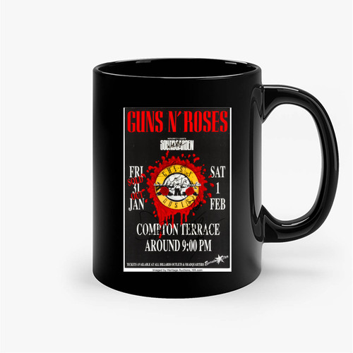 Guns N' Roses Signed Tour Ceramic Mugs Guns N' Roses Signed Tour Ceramic Mugs