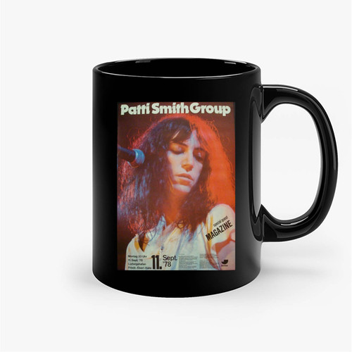 Patti Smith Magazine Ludwigshafen 1978 Ceramic Mugs