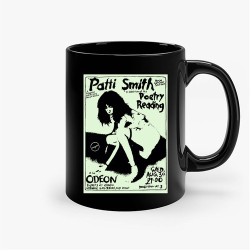 Patti Smith Poetry Reading Ceramic Mugs