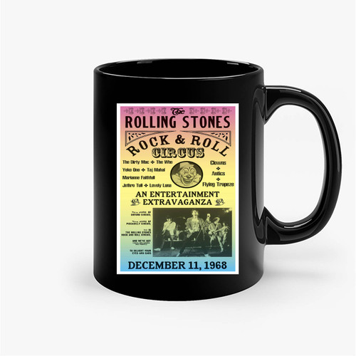 Per Diem Printing Rolling Stones Rock And Roll Circus Ceramic Mugs