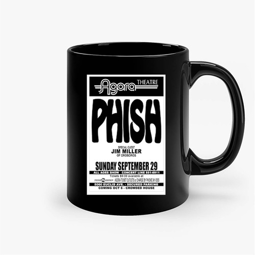 Phish 1991 Cleveland Concert Ceramic Mugs
